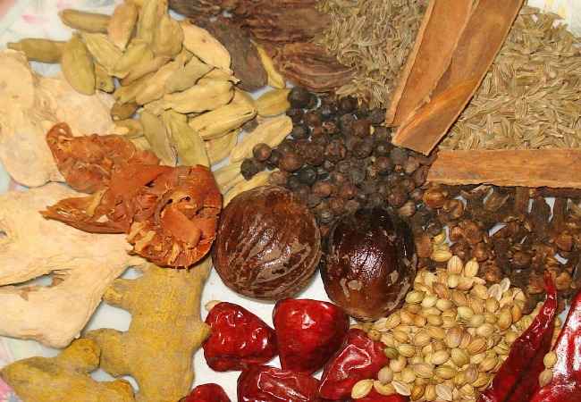 Spices used in Mauritius food