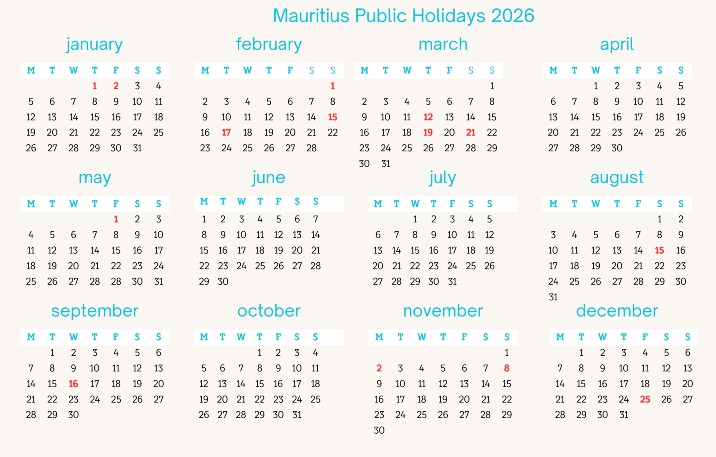 Mauritius public holidays 2026 Mauritius public holidays 2026