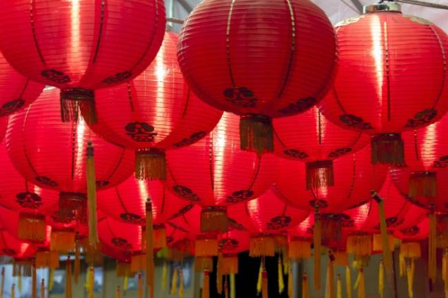 Chinese red lanterns