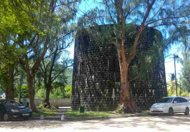 The Martello Tower at La Preneuse in Mauritius The Martello Tower at La Preneuse in Mauritius