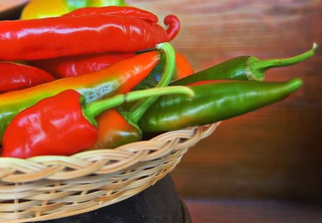 a range of chilies used in Mauritian cooking