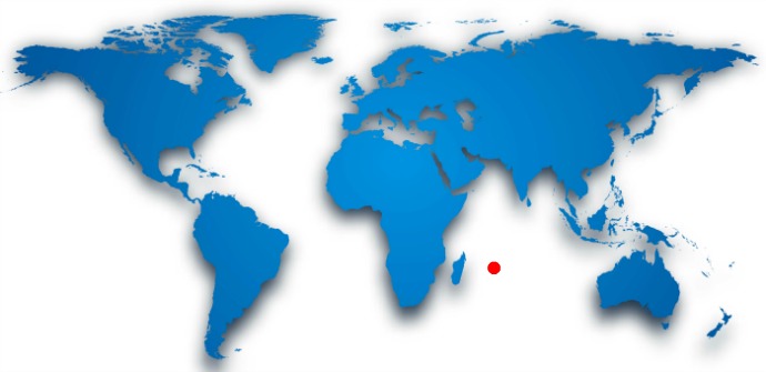 Mauritius On World Map