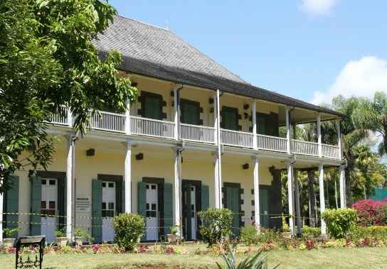 Mon Plaisir castle build by the british for the garden's intendant in 1823 Mon Plaisir castle