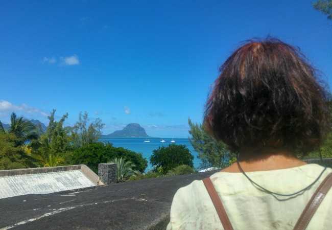 View over Le Morne in the South West lagoon View over the South West lagoon from roof top